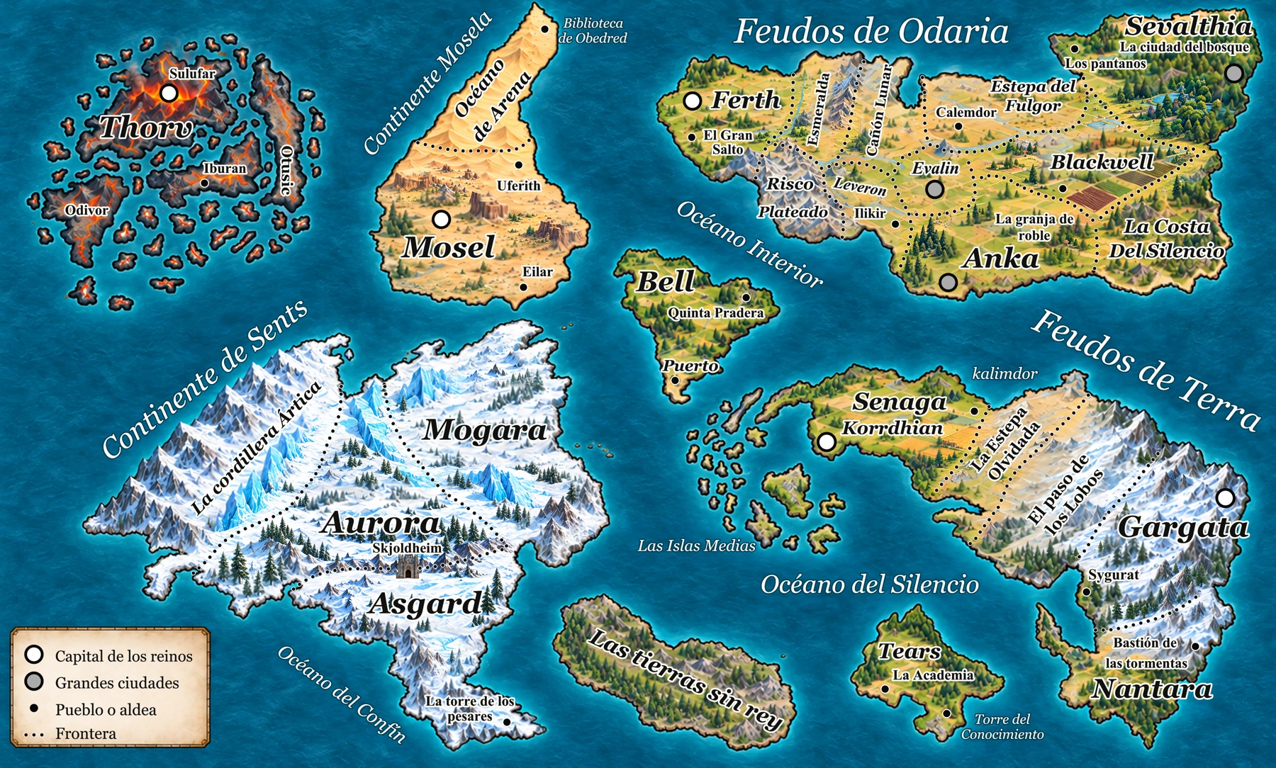 Mapa general de Gaia